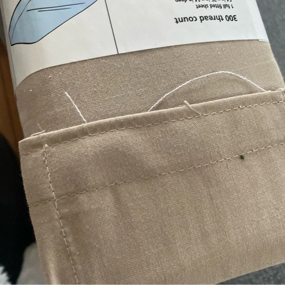 Mainstays Tan Fitted Sheet - Picture 7 of 8